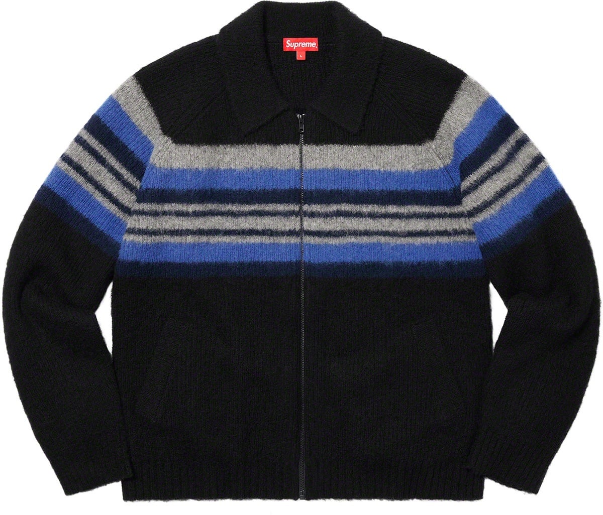 Brushed Wool Zip Up Sweater view 4